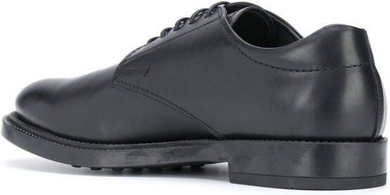 Tod's Derby schoenen met logo reliëf Zwart