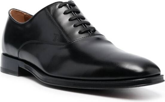 Tod's Francesina leren Oxford schoenen Zwart