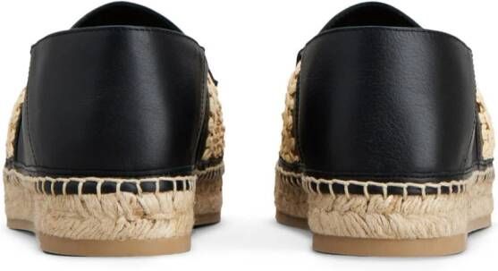 Tod's Geweven leren espadrilles Zwart