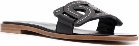 Tod's Geweven sandalen Zwart