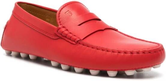 Tod's Gommini Bubble leren loafers Rood