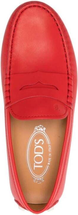 Tod's Gommini Bubble leren loafers Rood