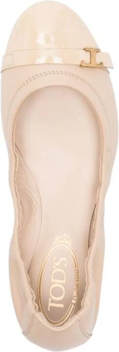 Tod's Gommino ballet pumps Beige