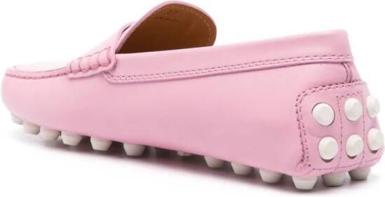 Tod's Gommino suède loafers Roze