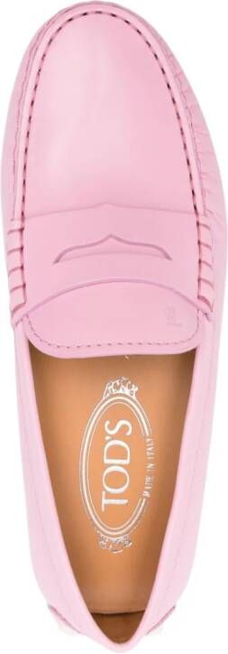 Tod's Gommino suède loafers Roze