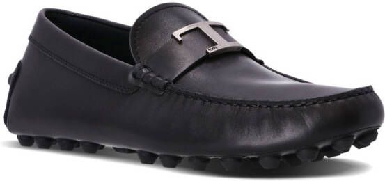 Tod's Gommino leren loafers Zwart