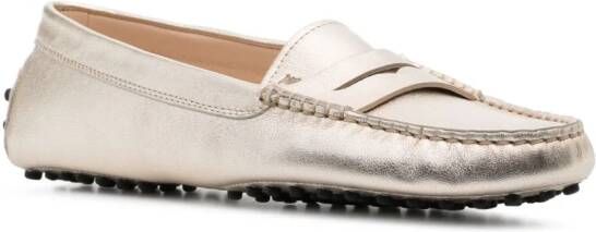 Tod's Gommino leren loafers Goud