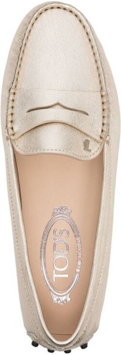 Tod's Gommino leren loafers Goud