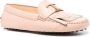 Tod's Gommino loafers met franje Roze - Thumbnail 2