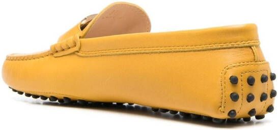 Tod's Gommino loafers met logoplakkaat Geel