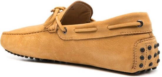 Tod's Gommino loafers met strikdetail Geel