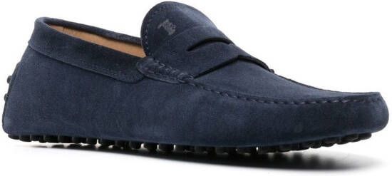 Tod's Gommino loafers met studs Blauw