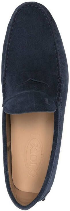 Tod's Gommino loafers met studs Blauw