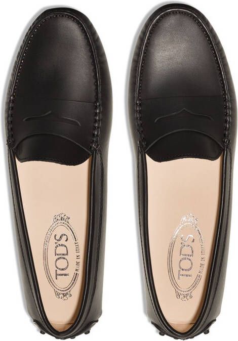 Tod's Gommino mocassins met ronde neus Zwart