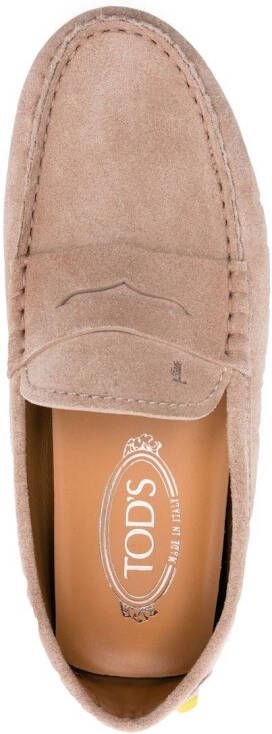 Tod's Gommino suède loafers Beige