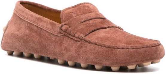 Tod's Gommino suède loafers Bruin