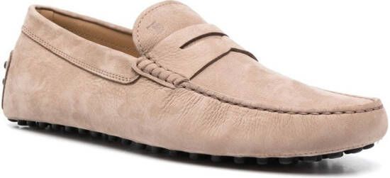 Tod's Gommino suède loafers Beige