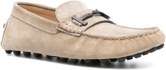 Tod's Gommino suède loafers Beige