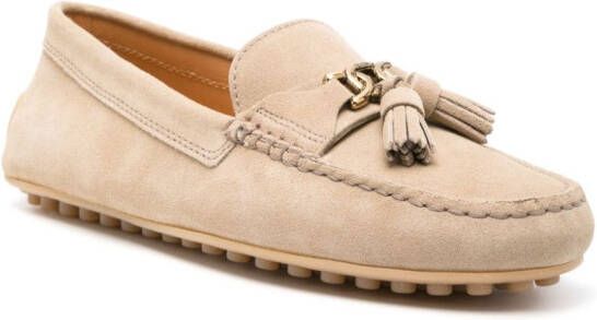 Tod's Gommino suède loafers Beige