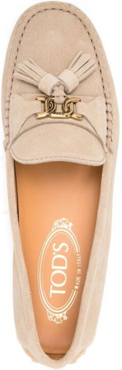 Tod's Gommino suède loafers Beige