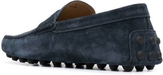 Tod's Gommino suède loafers Blauw