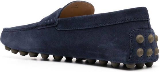 Tod's Gommino suède loafers Blauw