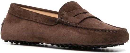 Tod's Gommino suède loafers Bruin