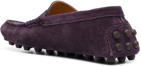 Tod's Gommino suède loafers Paars