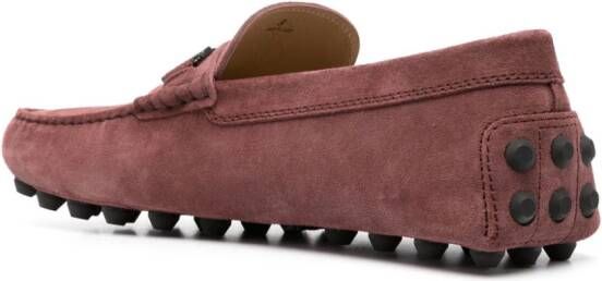 Tod's Gommino suède loafers Rood
