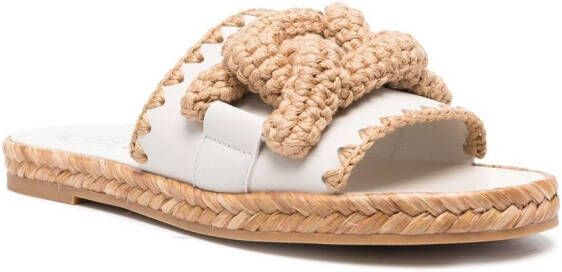 Tod's Kate gehaakte sandalen Wit