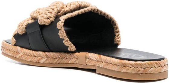 Tod's Kate gehaakte sandalen Zwart