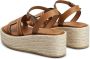 Tod's Kate espadrilles met plateauzool Bruin - Thumbnail 3