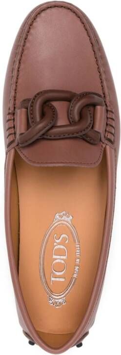 Tod's Kate Gommini Bubble leren loafers Bruin