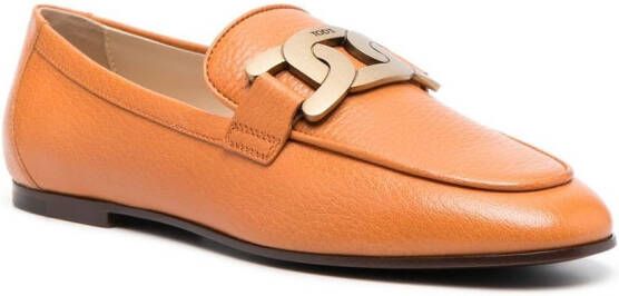 Tod's Kate leren loafers Oranje