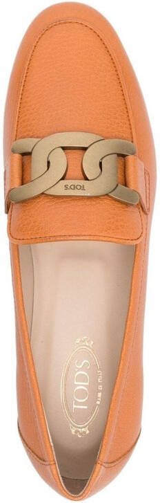 Tod's Kate leren loafers Oranje