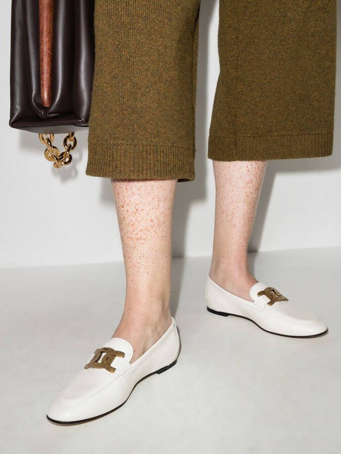 Tod's Kate leren loafers Wit