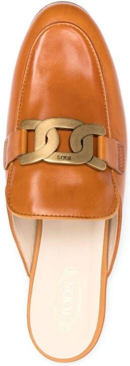 Tod's Kate leren muiltjes Bruin