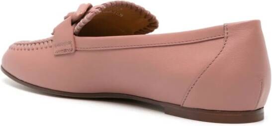 Tod's Kate loafers met gevlochten detail Roze