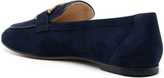 Tod's Kate suède loafers Blauw