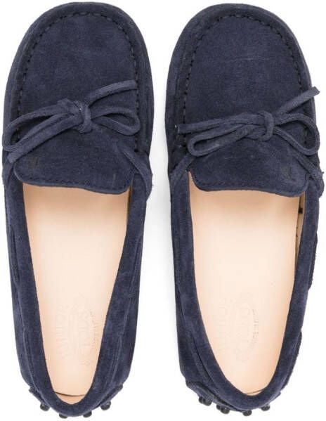 Tod's Kids Suède mocassins Blauw