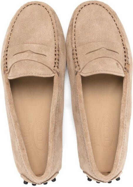 Tod's Kids Gommino loafers Beige