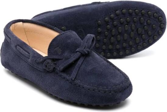 Tod's Kids Suède loafers Blauw