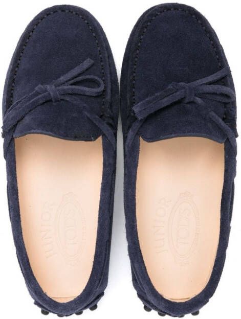 Tod's Kids Suède loafers Blauw