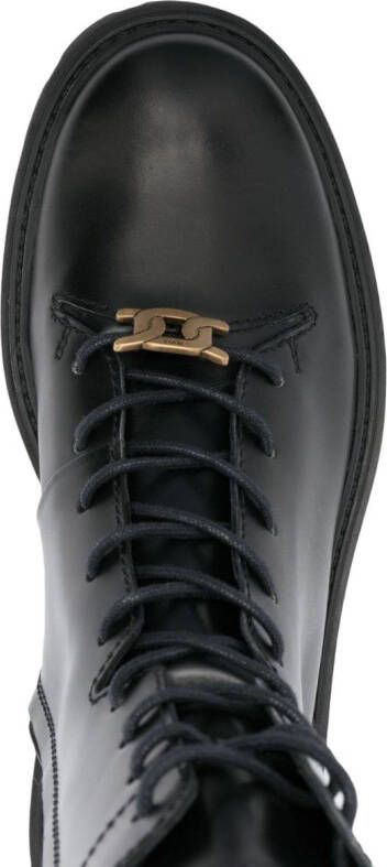 Tod's Laarzen met logoplakkaat Zwart