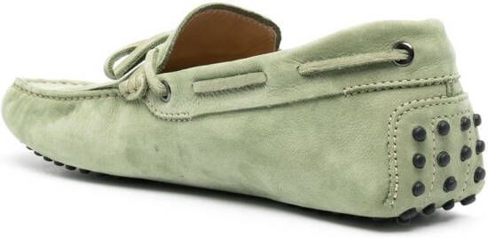 Tod's Gommino suède loafers Groen