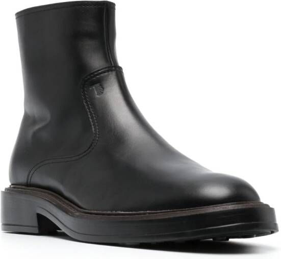 Tod's Leren enkellaarzen Zwart