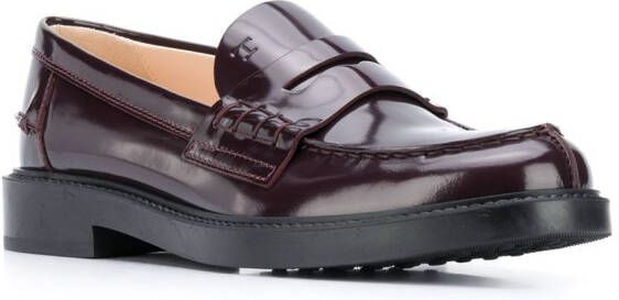 Tod's Leren loafers Rood