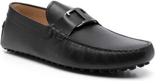 Tod's Leren loafers Zwart