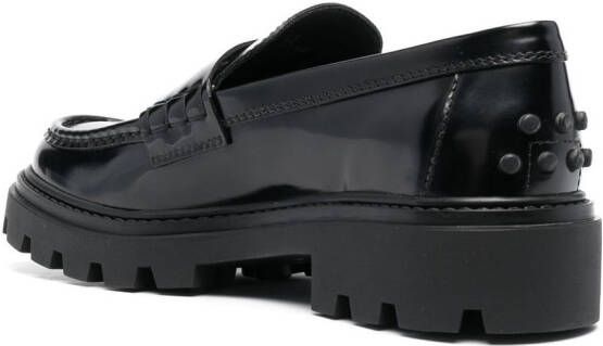 Tod's Leren loafers Zwart