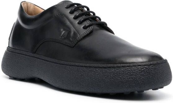 Tod's Leren Oxford schoenen Zwart